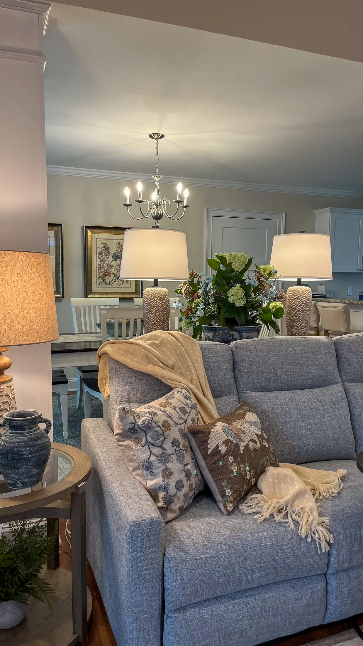 Living room corner at Georgia Cottage