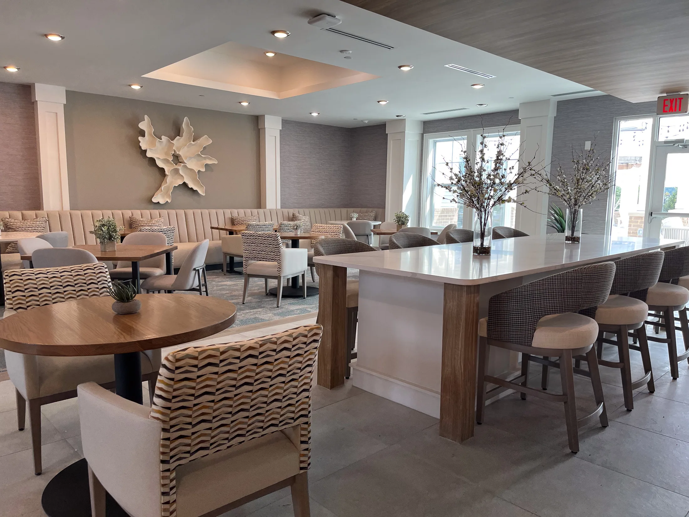 Bar detail at Aspire at the Hill