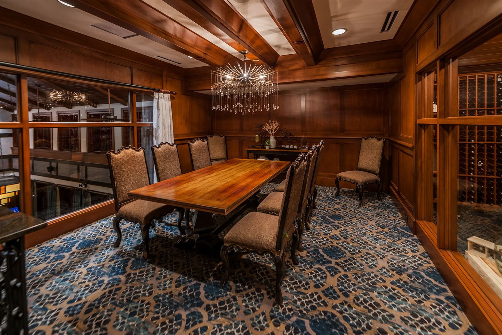 Private dining room and wine room at LockKeepers